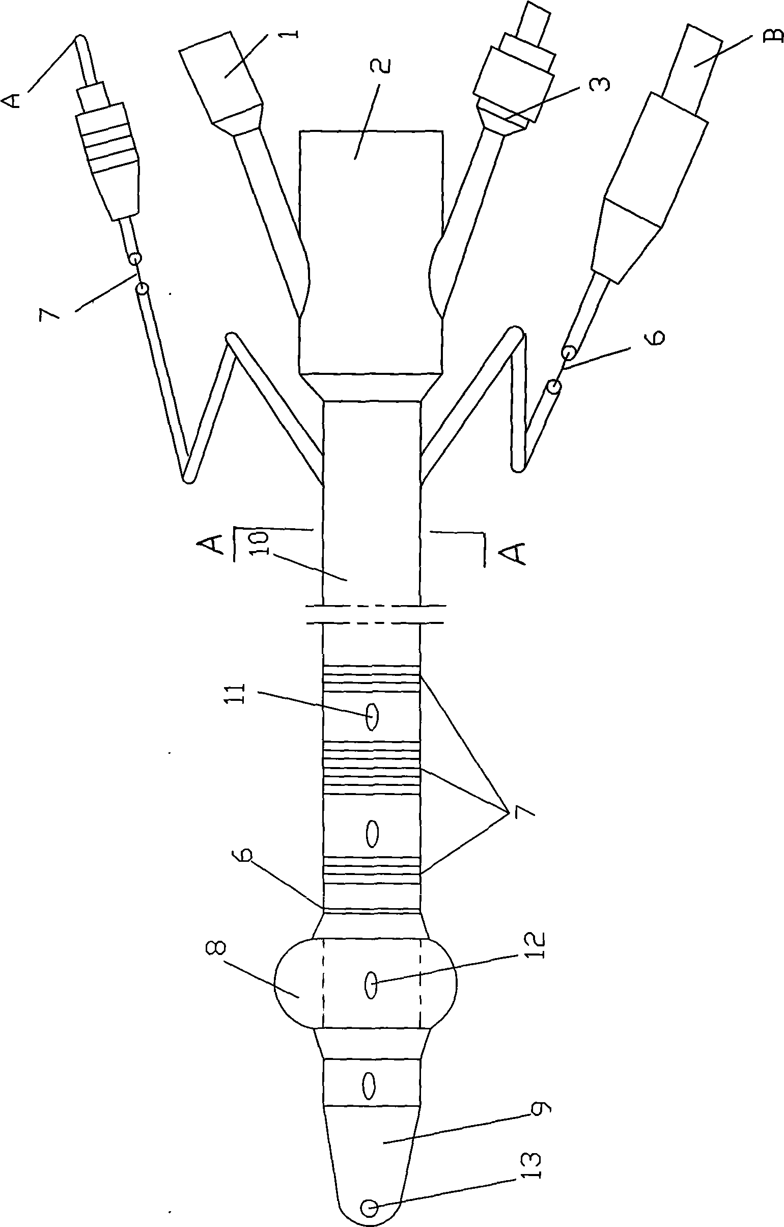 Prostate gland tissue treatment probe by electric liquefaction