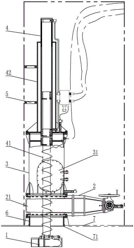 Lifting device for ship sonar