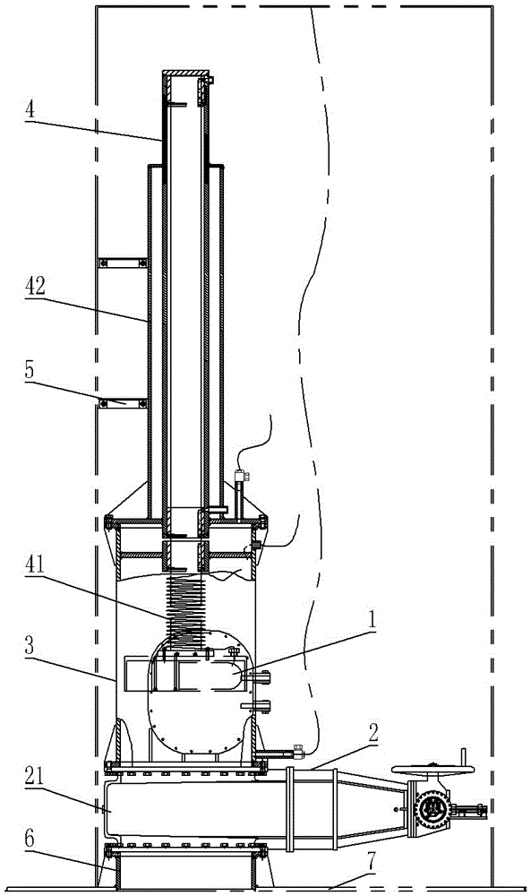 Lifting device for ship sonar