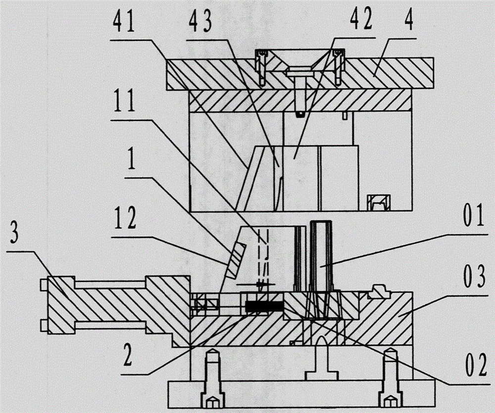 A device for preventing longitudinal scratches of slider and cavity convex core in injection mold