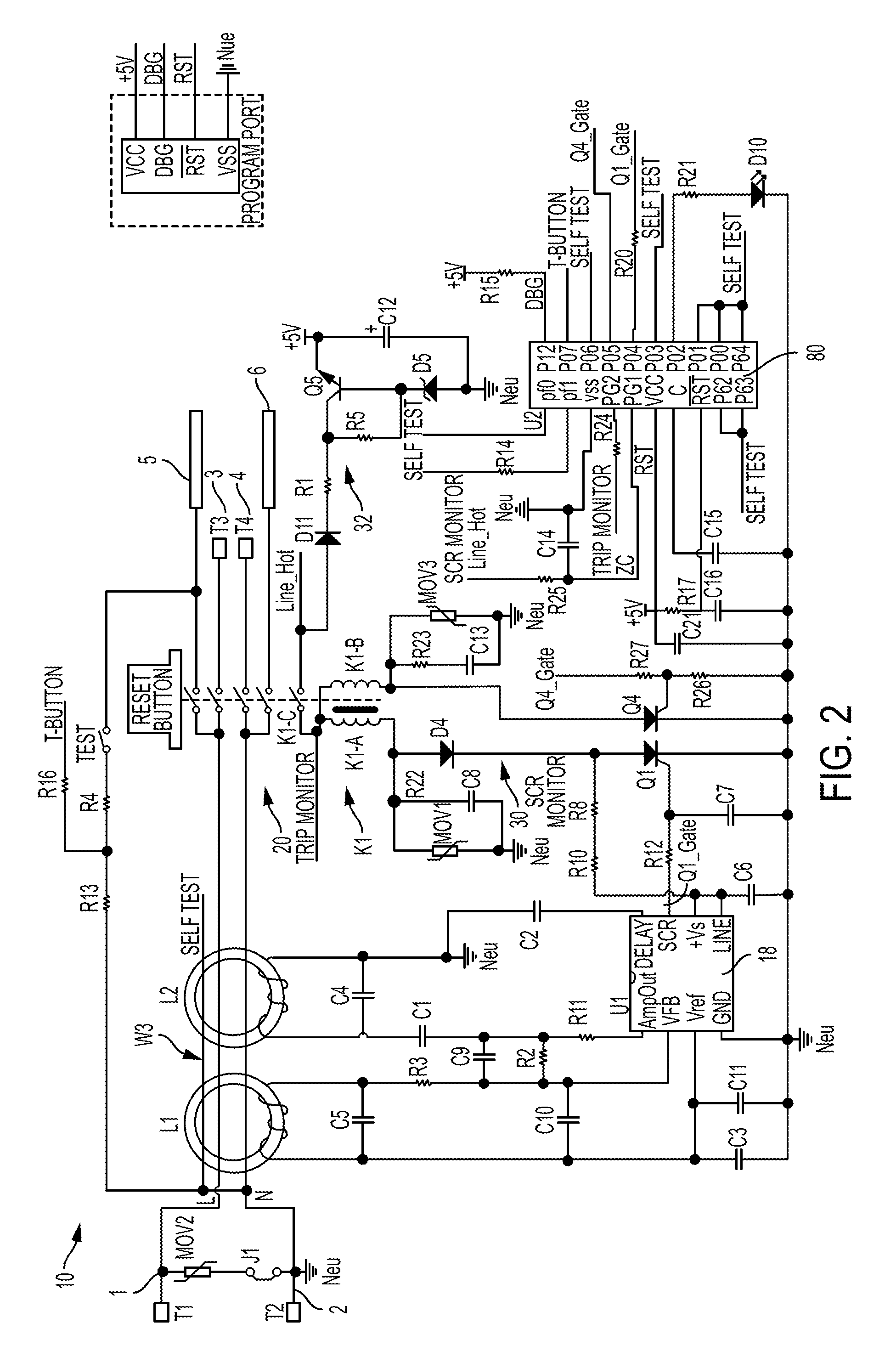 Protective Device with Self-Test