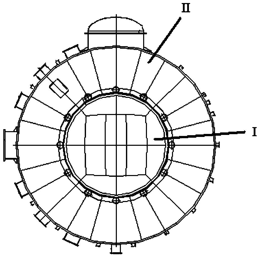 Vacuum container used for space target optical characteristic test