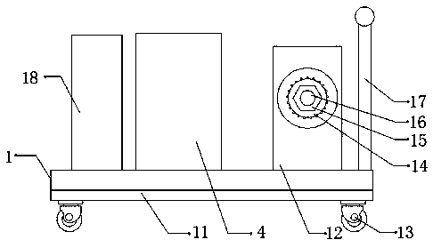 Water pipe winding device for garden watering