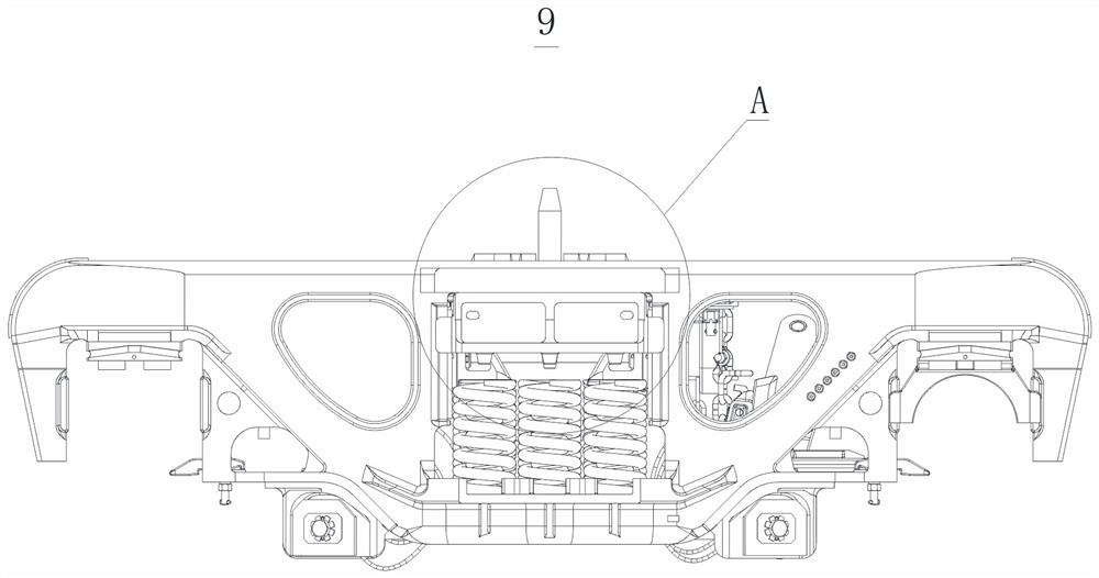 Bolster spring dismounting robot and bogie damping device dismounting system