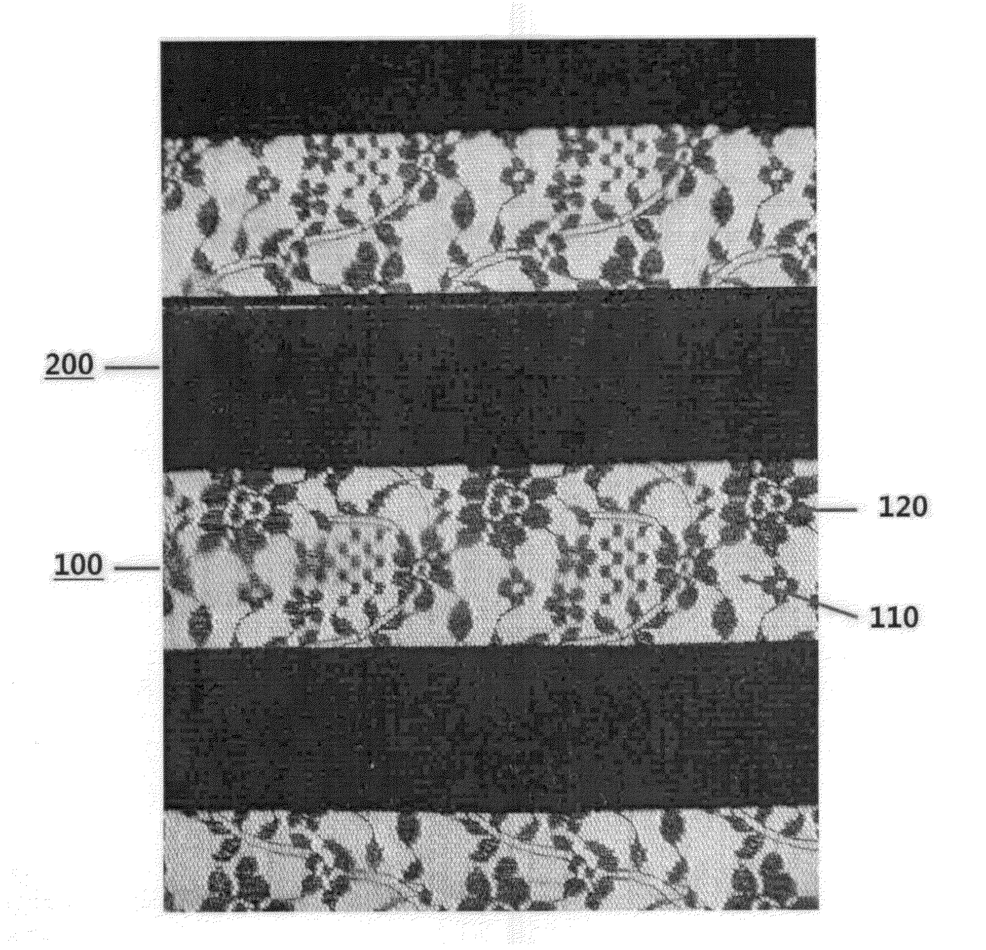 Warp knitting fabric expressing design pattern of jacquard texture on ground organization