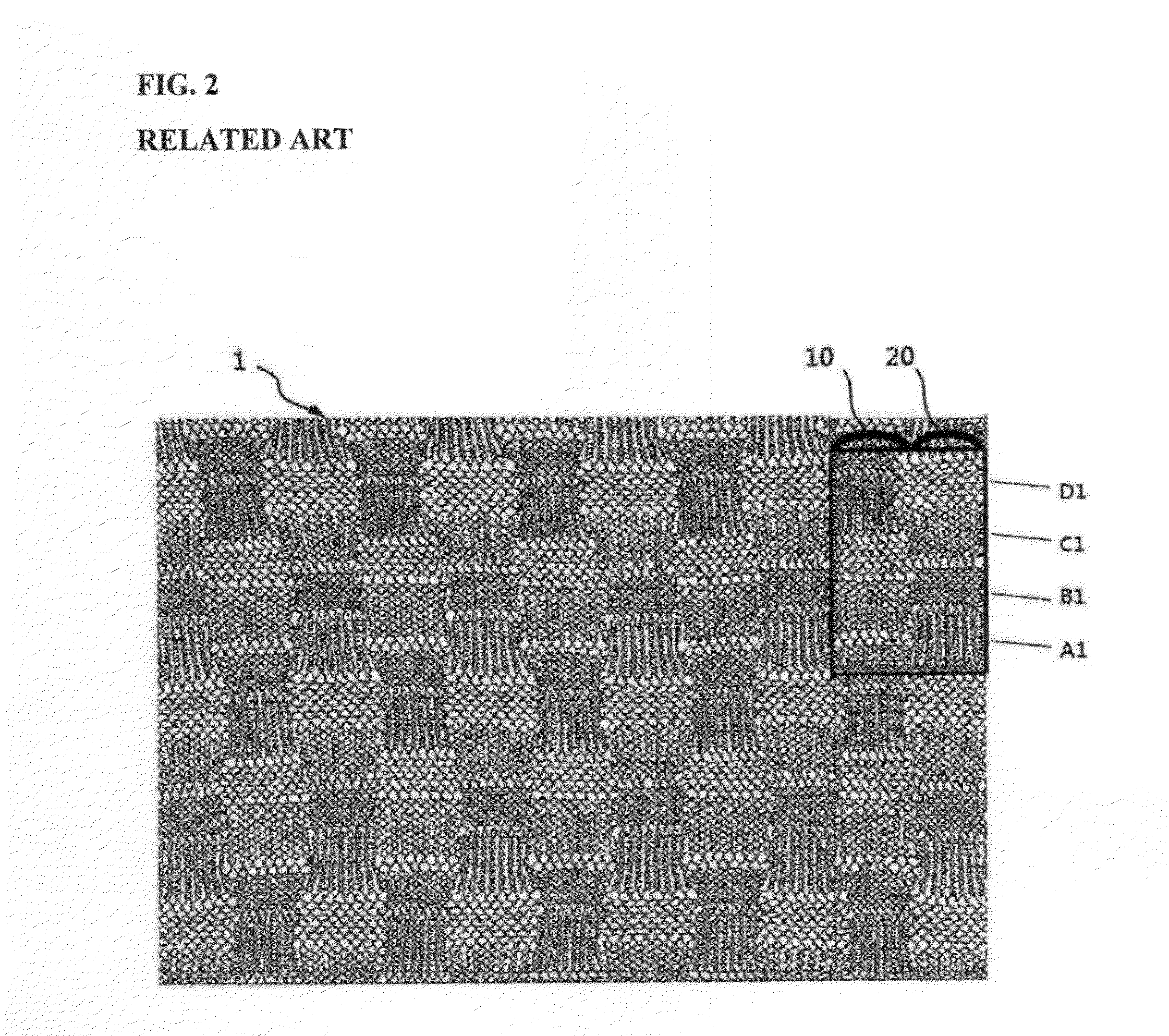 Warp knitting fabric expressing design pattern of jacquard texture on ground organization