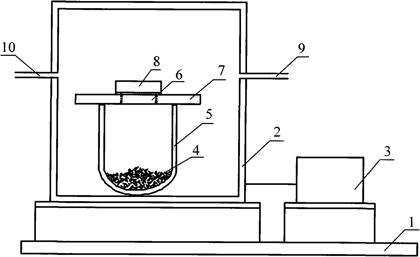 Thermal barrier coating layer high-temperature resistance molten salt corrosion test method and device