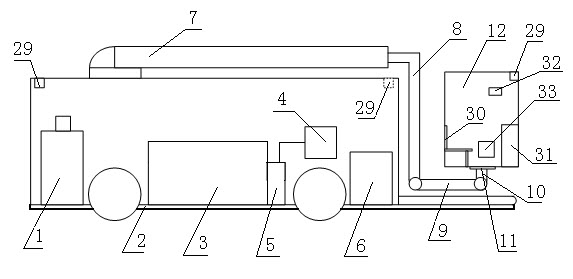 Airplane deicing vehicle with vehicle chassis adopting wire control technology