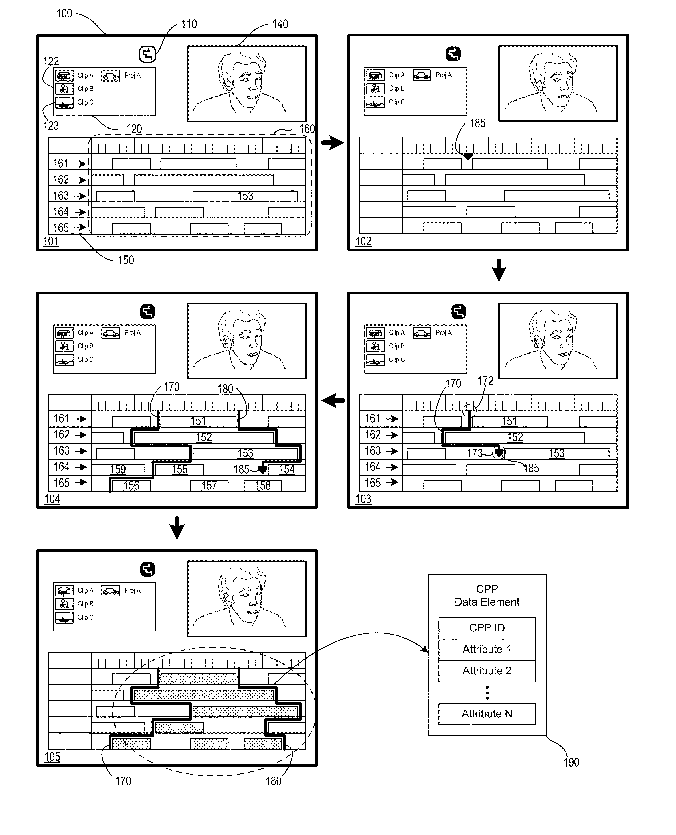 Tool for grouping media clips for a media editing application