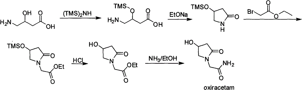 Oxiracetam preparation technology