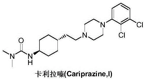 Preparation method of cariprazine