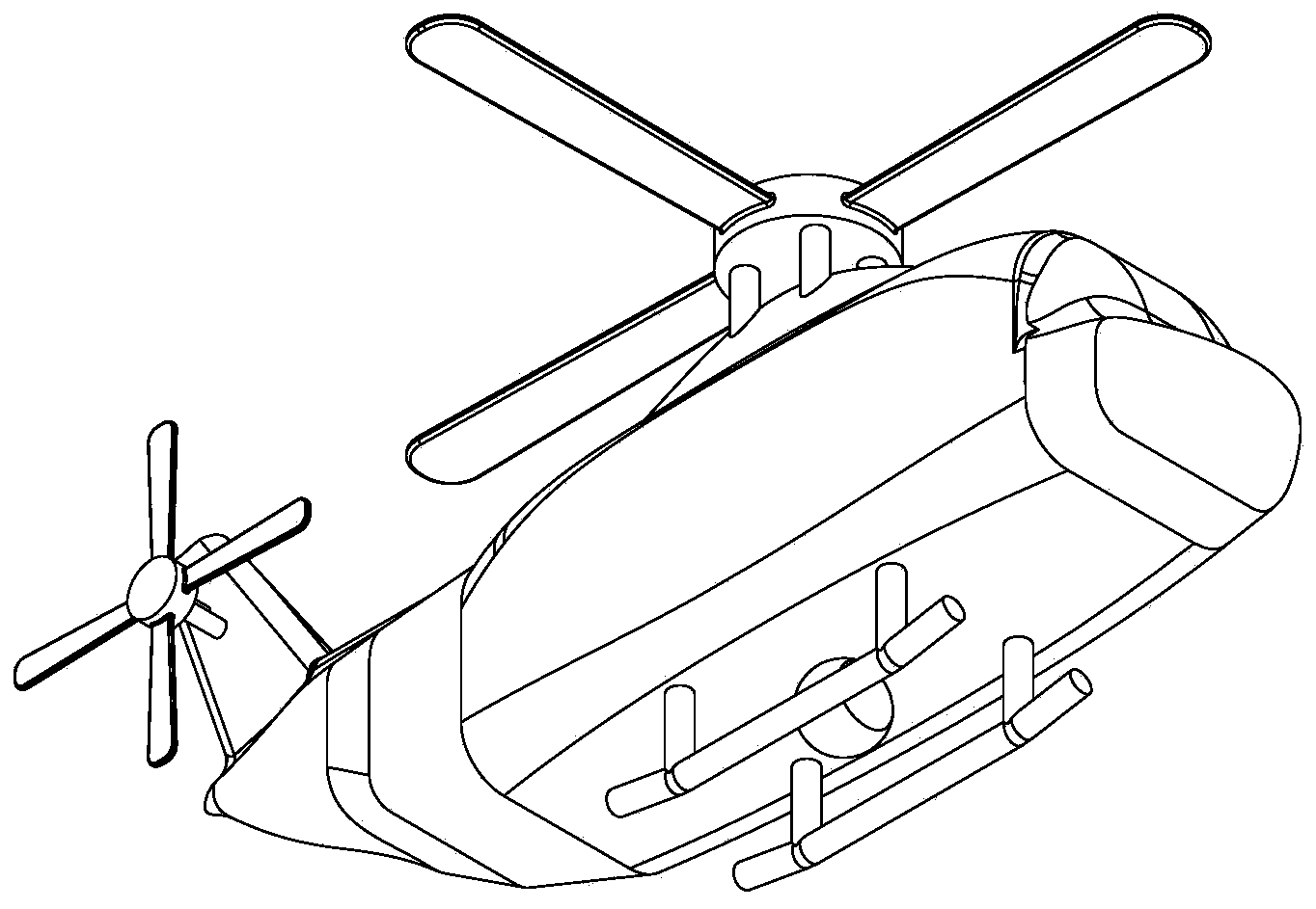 Remotely-controlled unmanned helicopter reconnaissance system