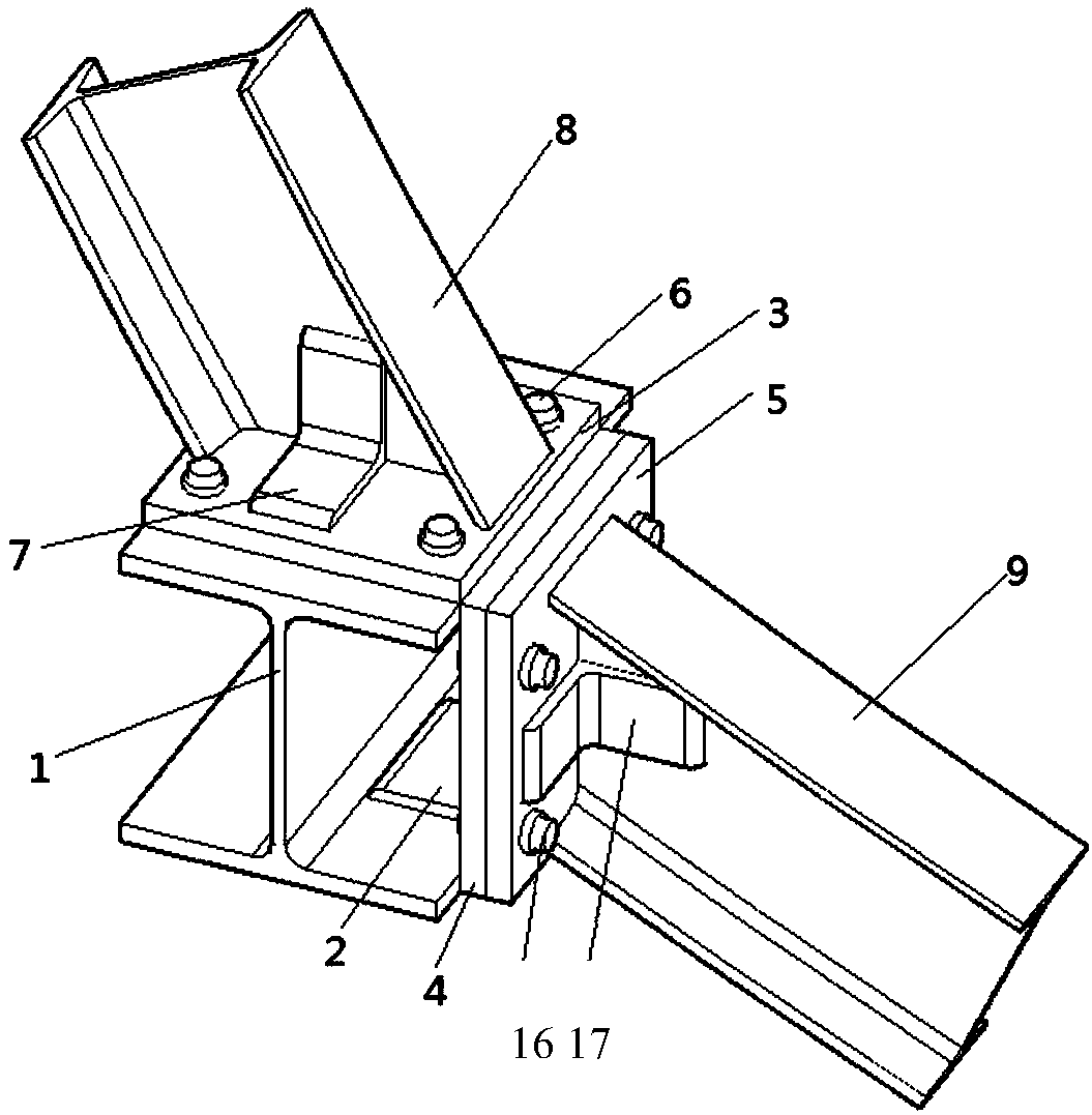 Connecting method of steel arch units for tunnel supporting