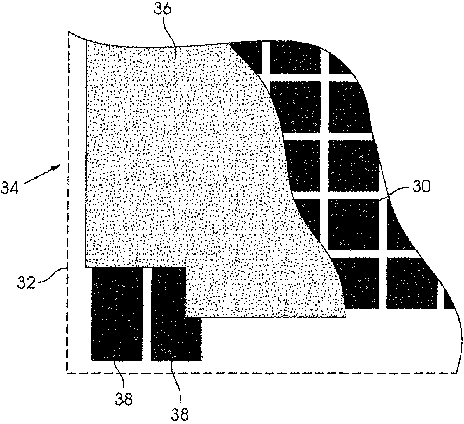 Large area temperature sensor