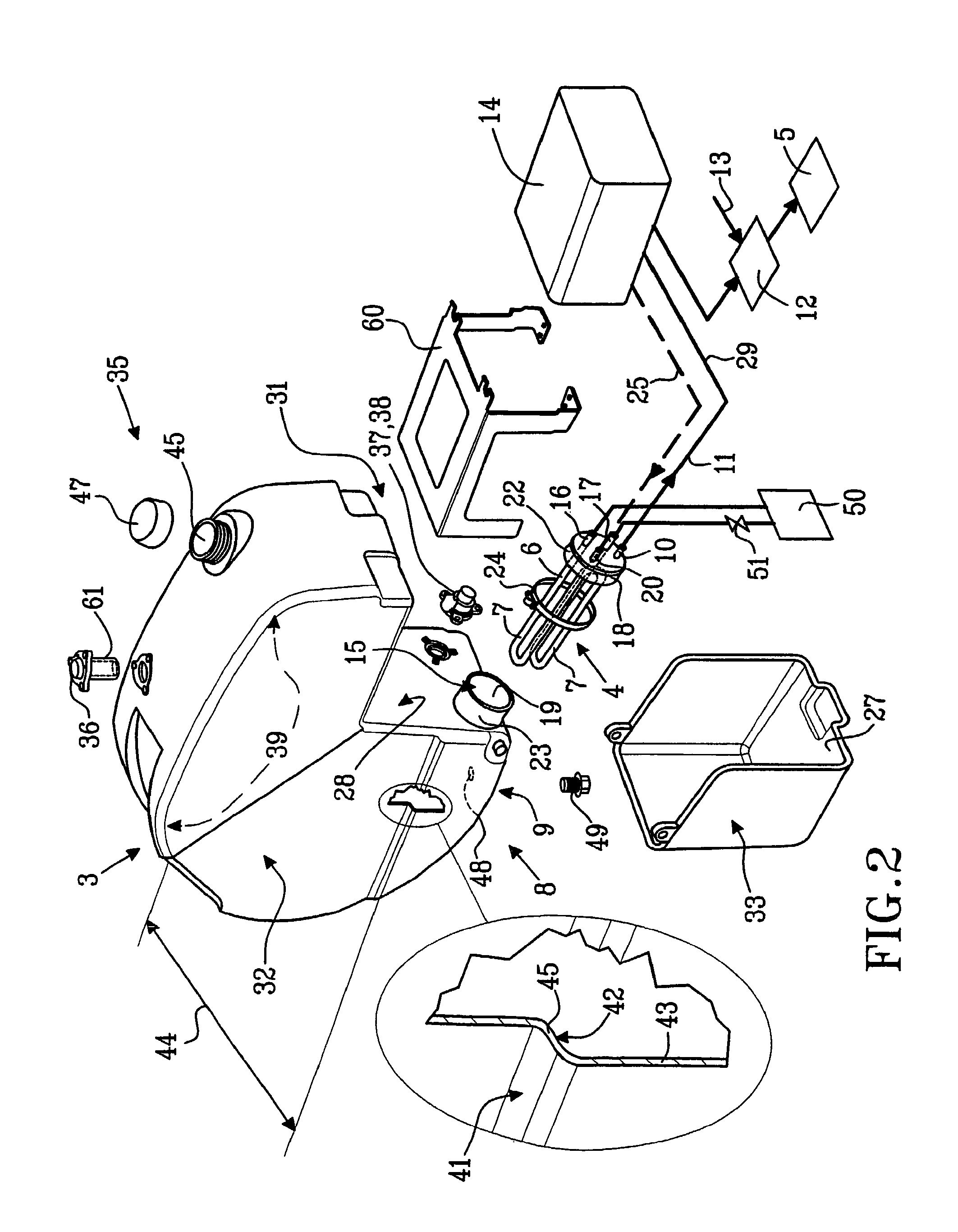 Device for heating