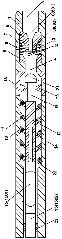 Slurry kinetic energy conversion device suitable for directional drilling construction in large drop mountain