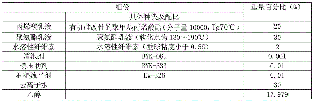 Water-based laser alumite coating without release layer and preparation method thereof