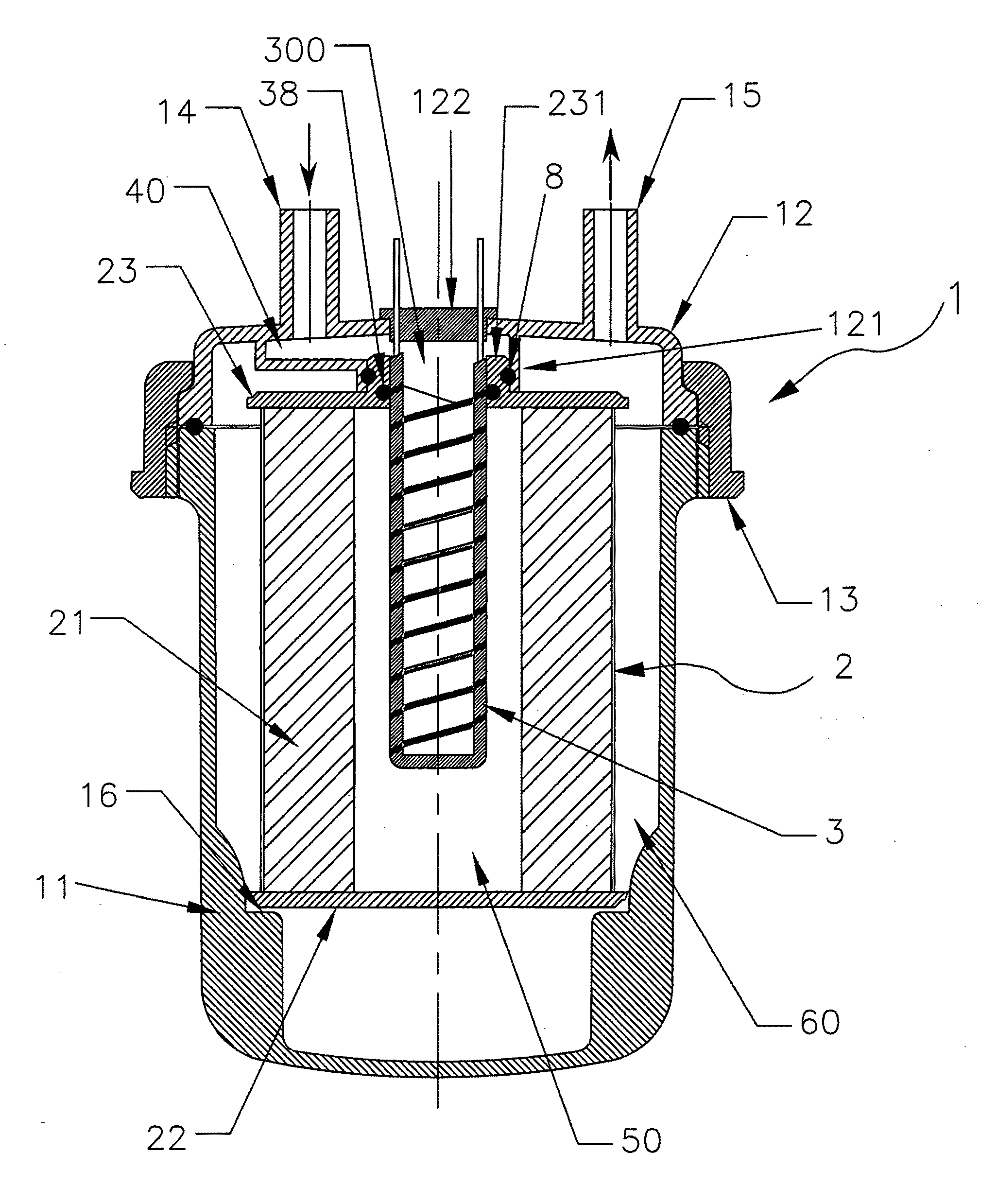 Filter for Diesel Fuel with Heater