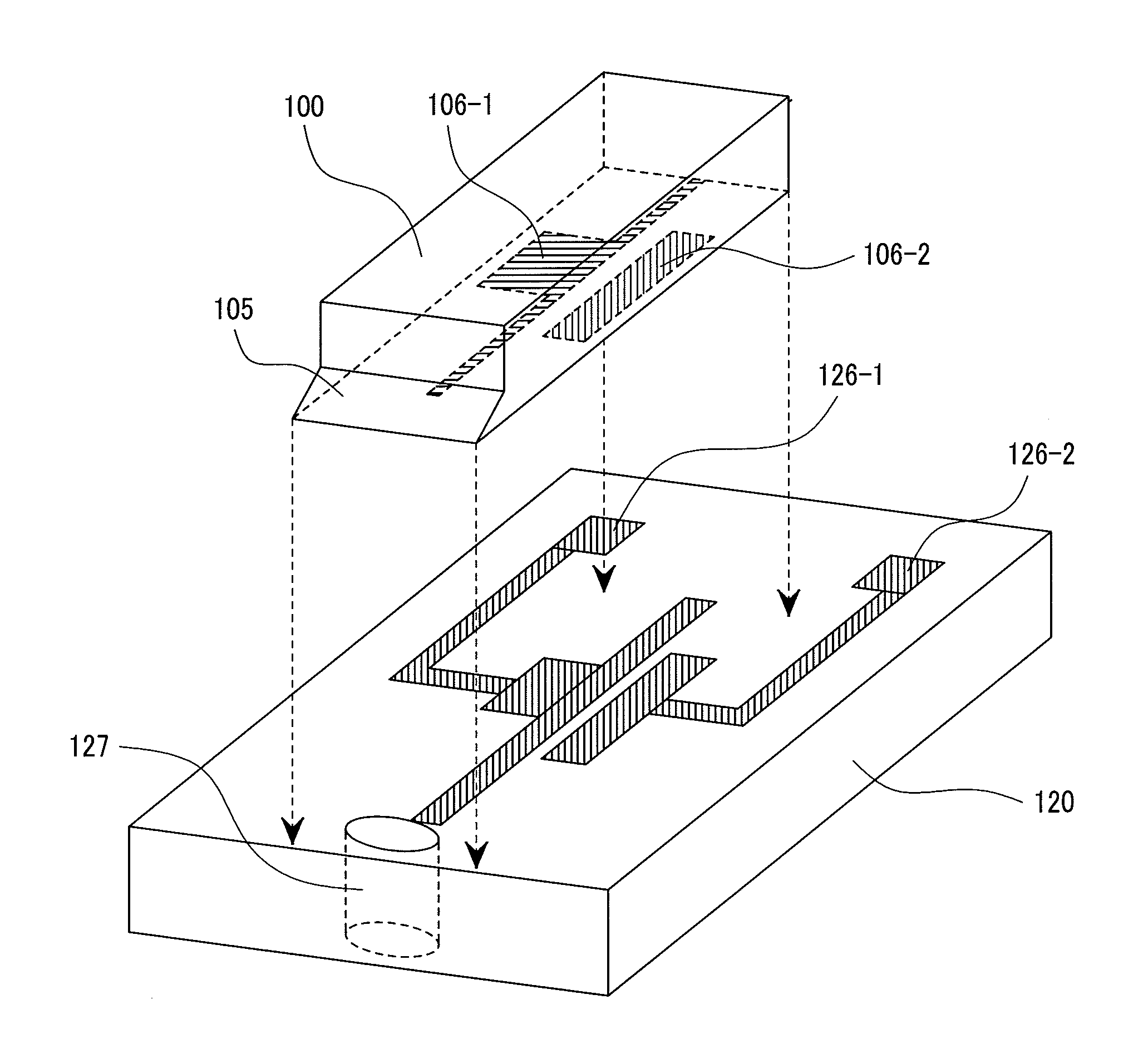 Optical device integrated head