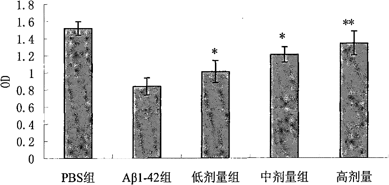 Application of Kadsura heteroclite (Roxb.) Craib polysaccharide of Guangdong province for preparing medicaments for preventing and/or treating senile dementia