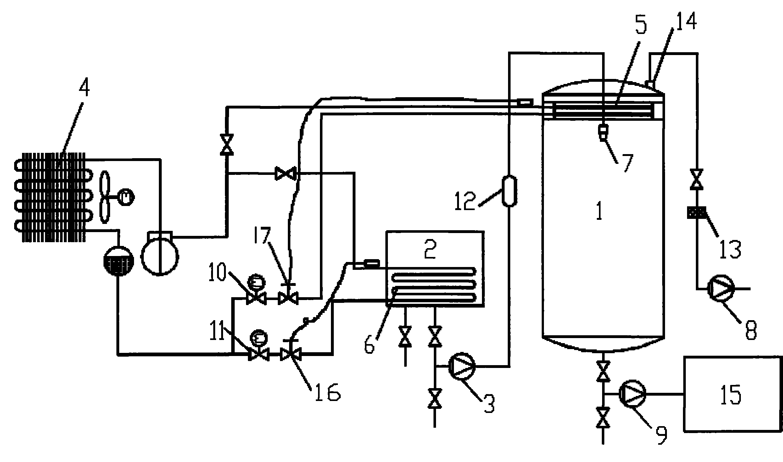 Binary ice preparation method and device thereof