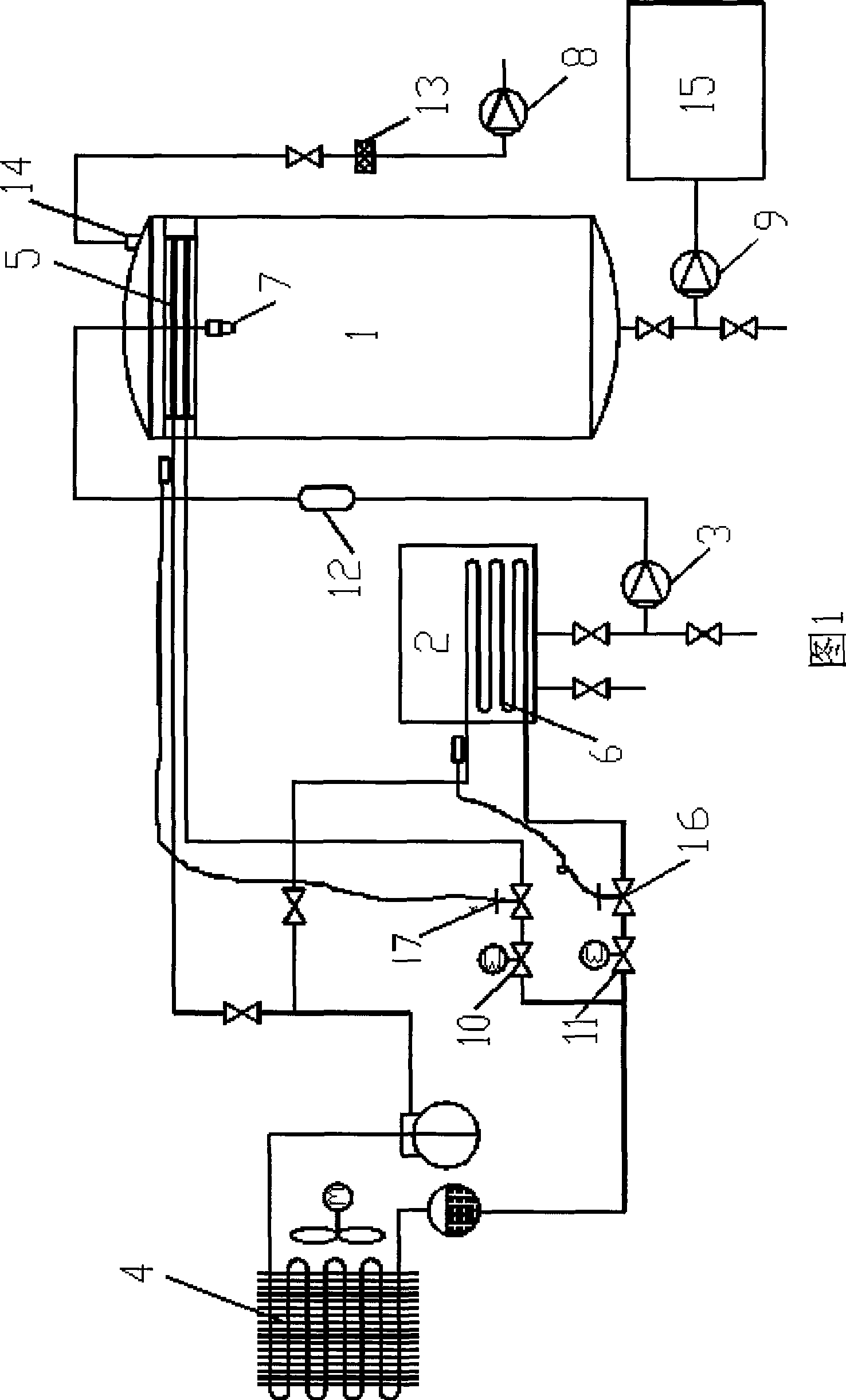 Binary ice preparation method and device thereof