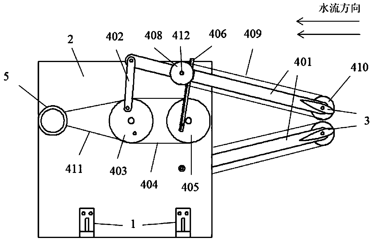 Ground effect hydrofoil tidal current energy power generation device