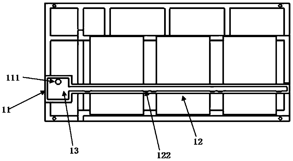 Test device capable of cementing rock joint surfaces through using fluid in phased manner and use method