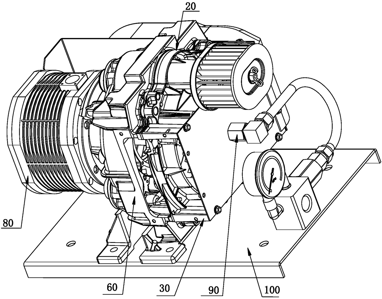 An air compressor device for an air compressor