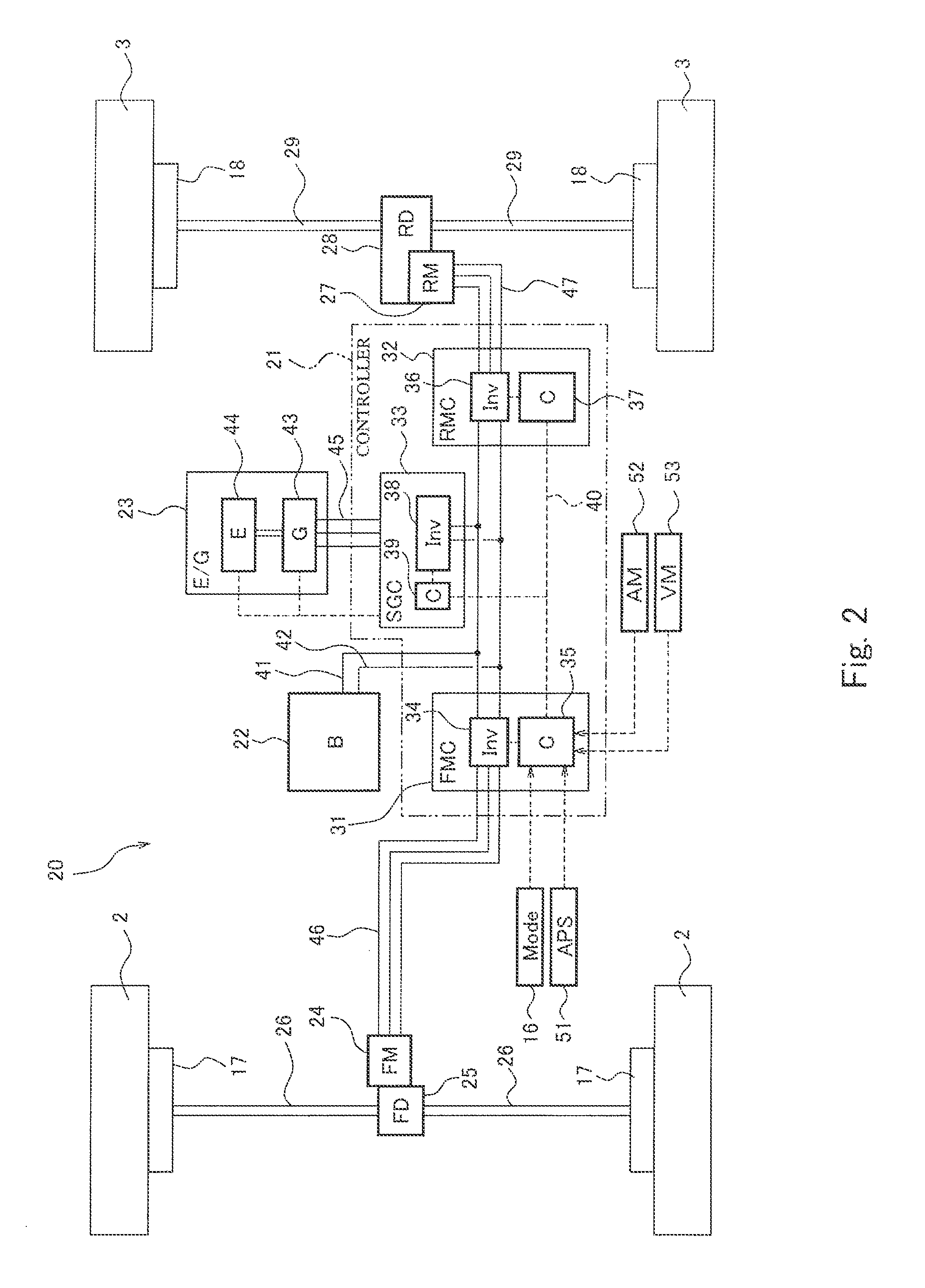 Drive control system in series-hybrid vehicle