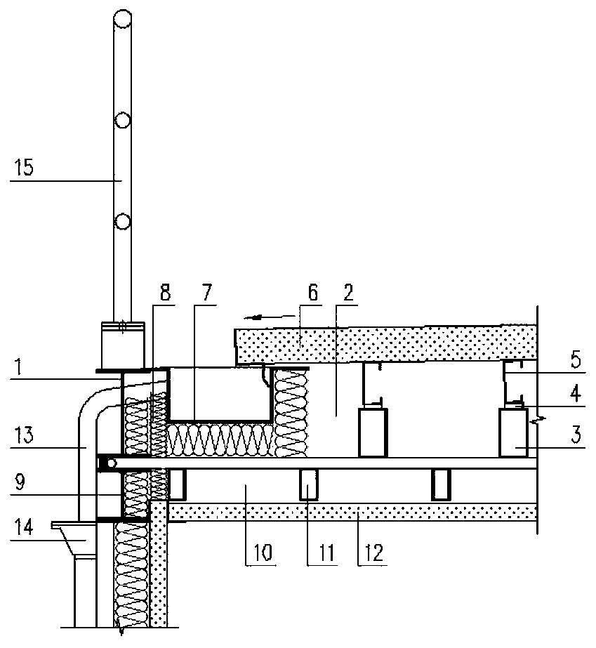 Fabricated type purlin-equipped roof for box type modularized house and installation method