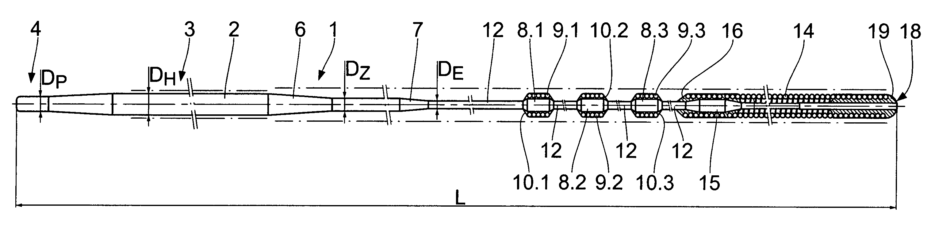 Catheter guide wire especially for percutaneous transluminal coronary angioplasty