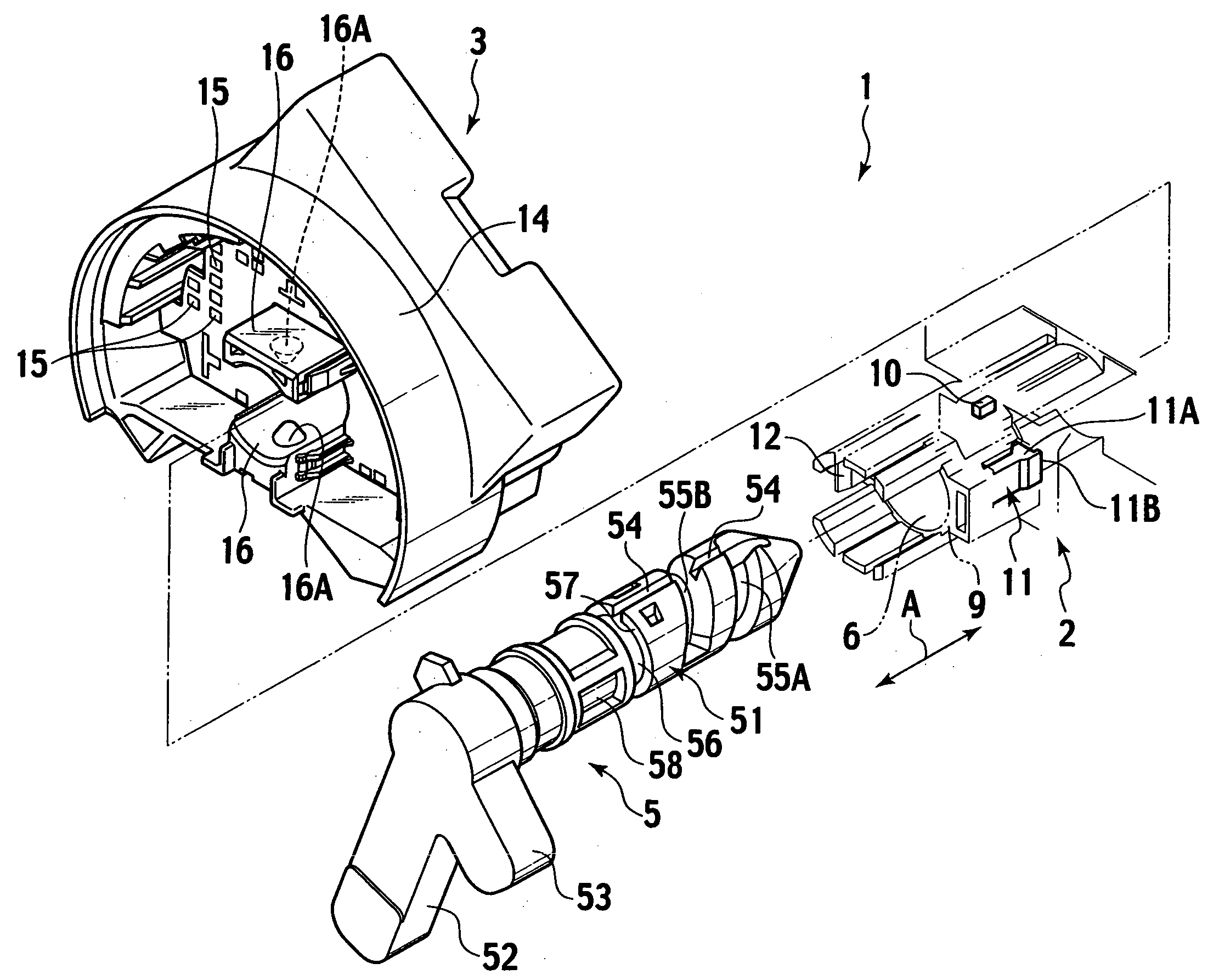 Lever-Fitting Type Connector