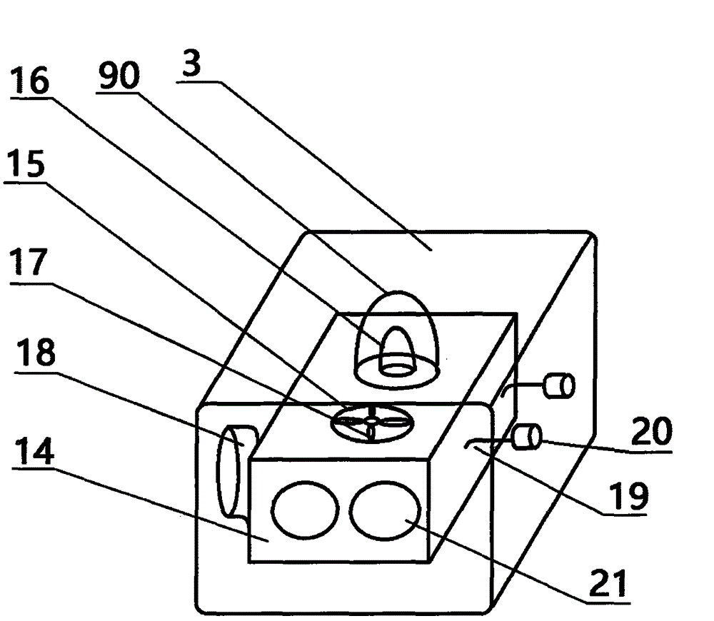 Permanent temperature and pressure washing device in urinary surgery