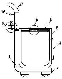 Hand pulled garbage collection device