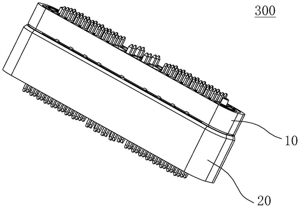 Connector and male head and female head thereof, unmanned aerial vehicle, battery, and charger