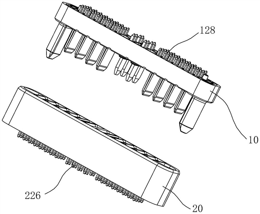 Connector and male head and female head thereof, unmanned aerial vehicle, battery, and charger