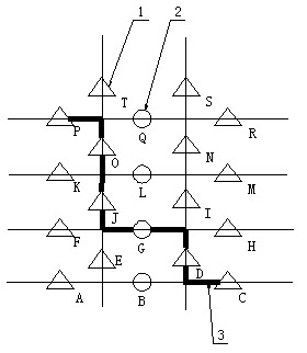 Accurate determination method of vehicle driving path in road network