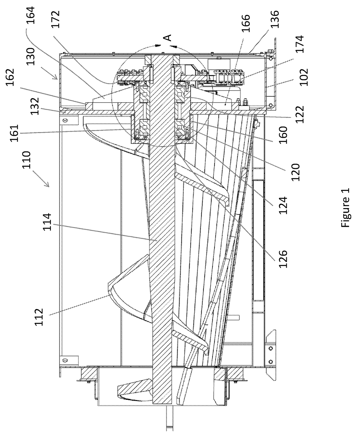 Cantilevered screw assembly