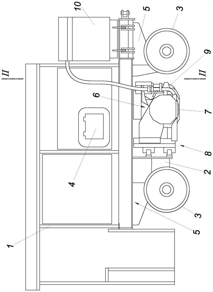 Processing device for rail systems in urban areas