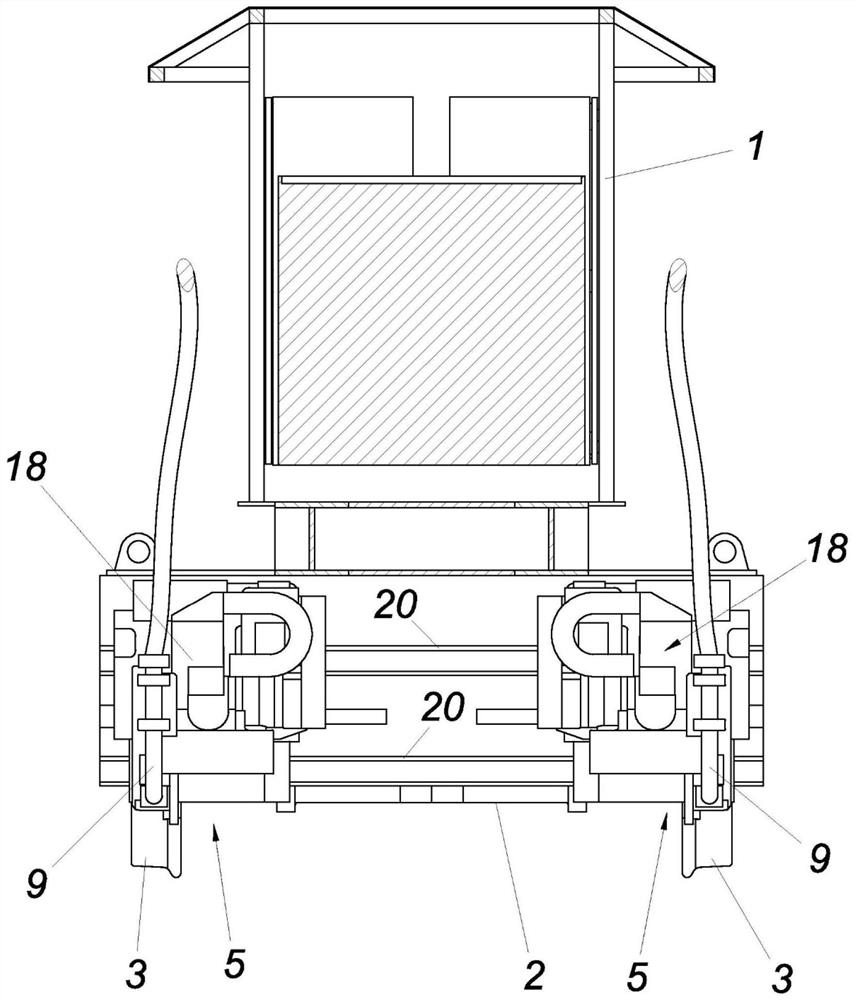 Processing device for rail systems in urban areas