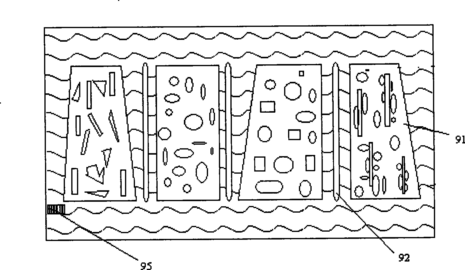 Material packing and material put-in method adopting the material packing