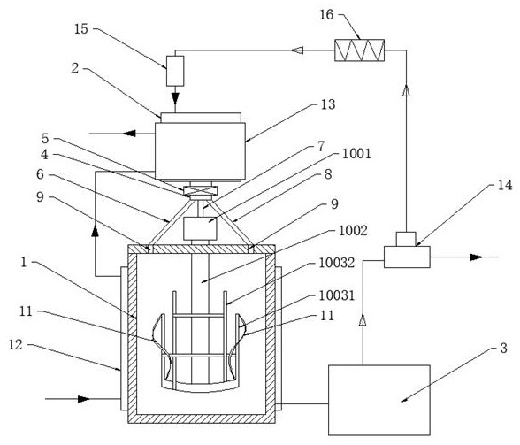 Constant-viscosity dropwise adding device for waterborne polyurethane resin