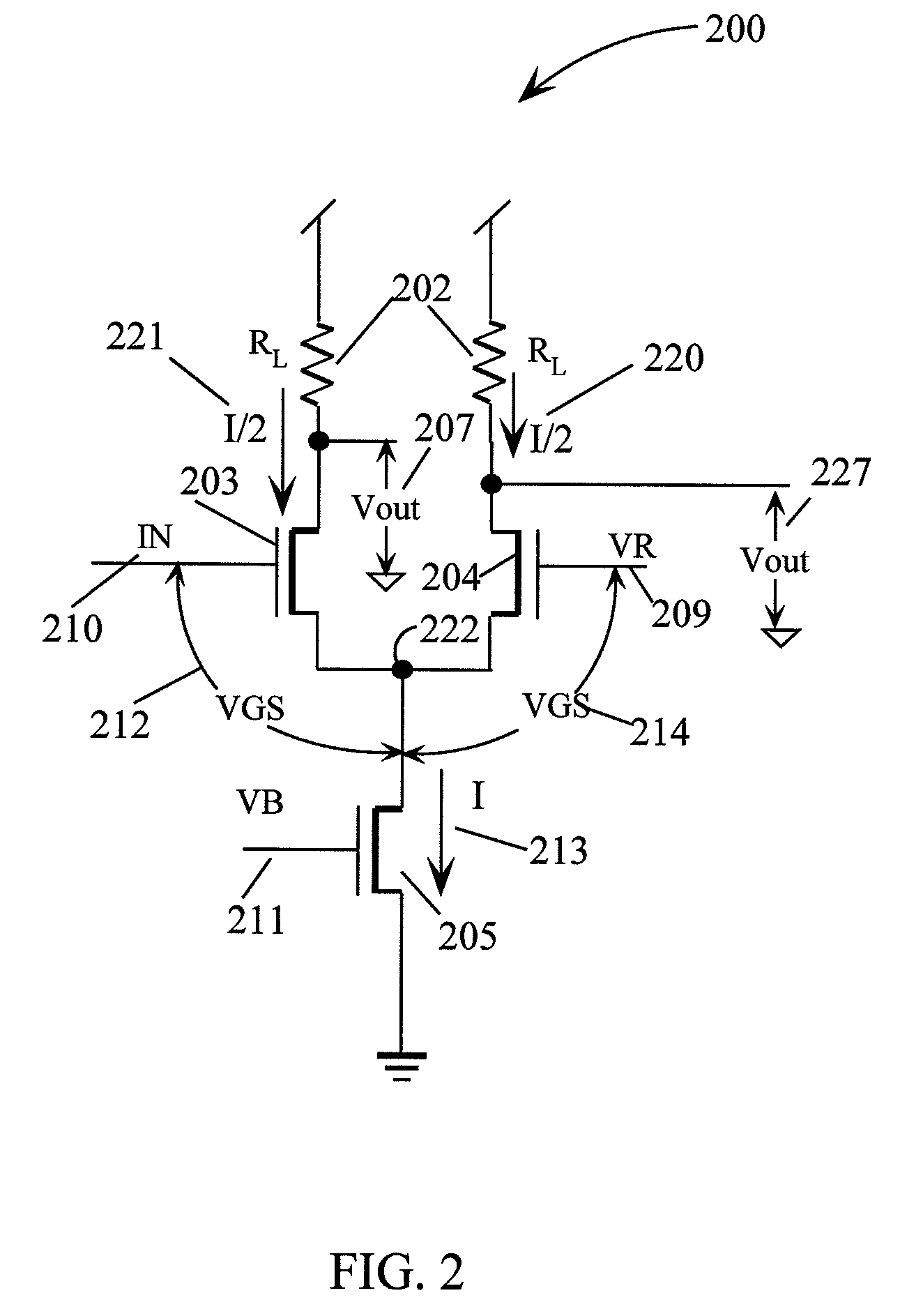 Differential transmitter circuit