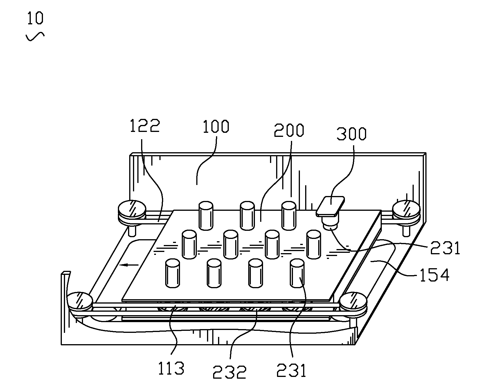 Workpiece-transporting arraratus of in-line sputtering machine