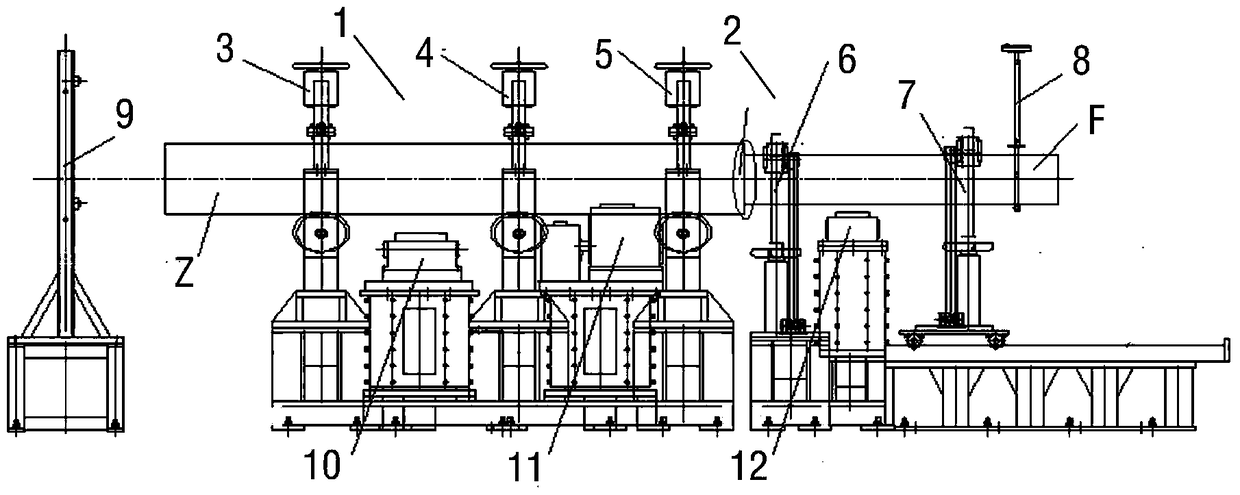 A kind of vacuum arc furnace auxiliary electrode external welding device and welding method