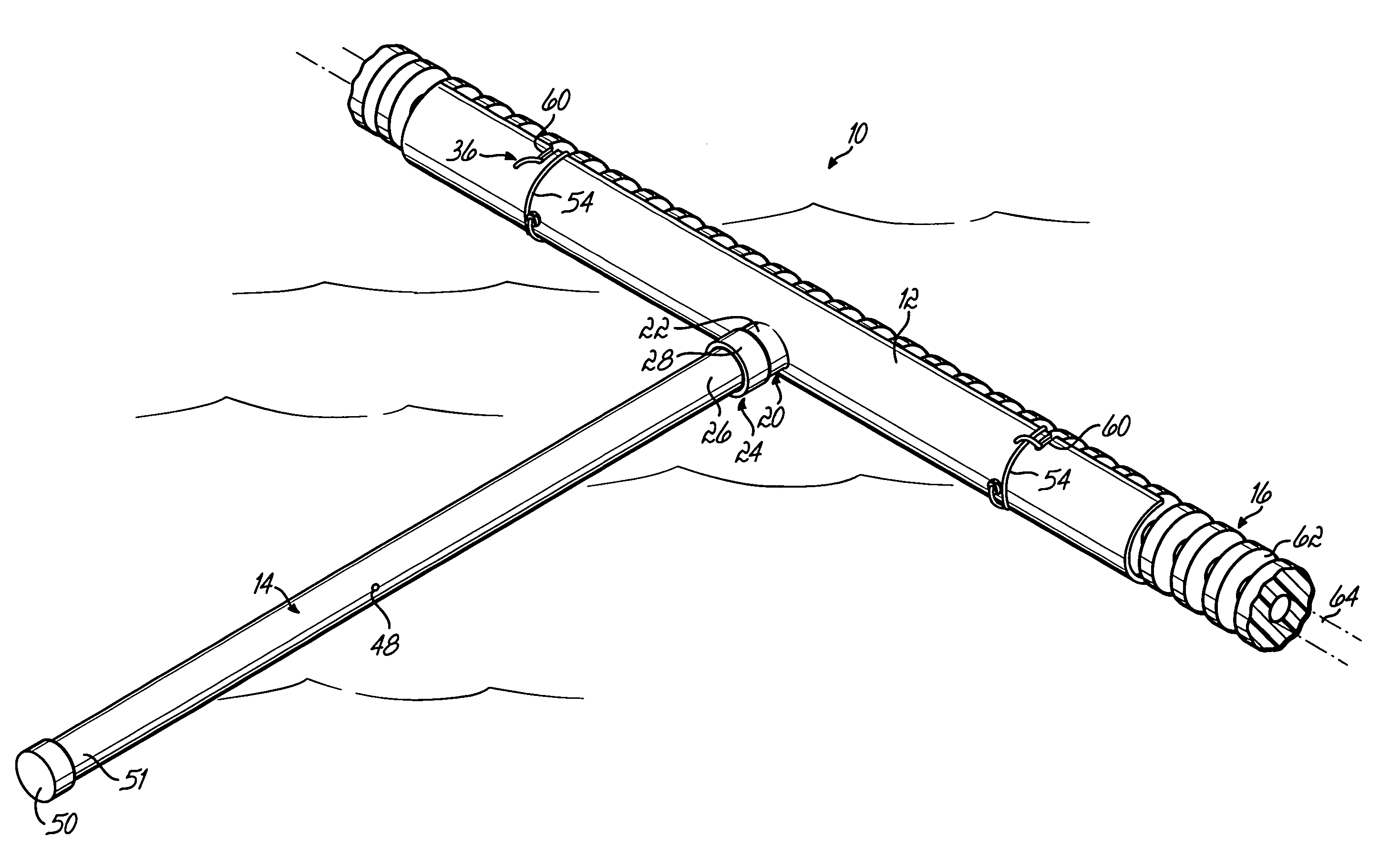 Training device for swimmers