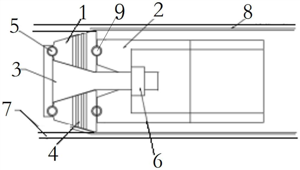 A rolling processing device and method for the inner wall surface of a metal pipe