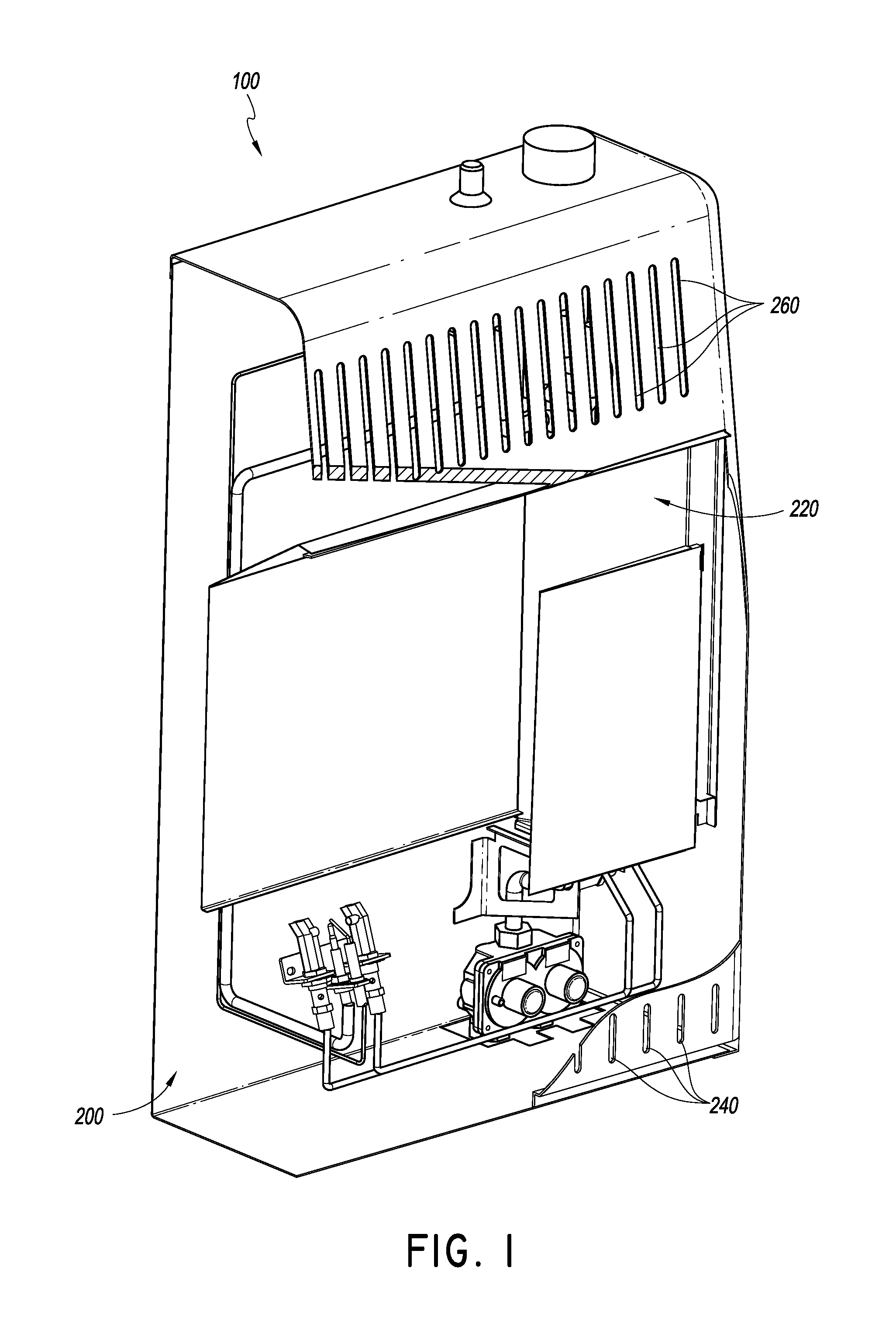 Dual fuel heater with selector valve