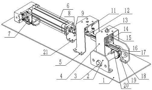 Shared intelligent parking space lock power transmission device with buffer function